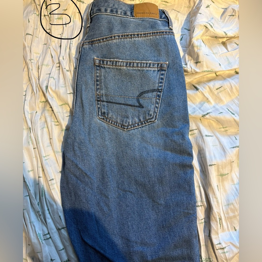 Women's Blue Distressed Jeans